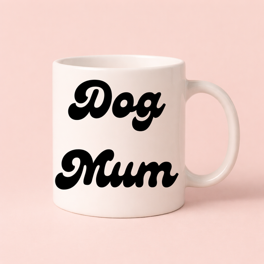 Dog Mum Mug – Cute Dog Lover Gift, Funny Pet Mum Coffee Cup