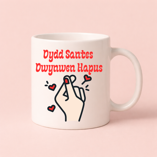 Dydd Santes Dwynwen Hapus Mug – Welsh Valentine’s Day Gift