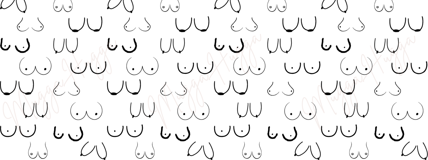 Boob Pattern Mug – Cheeky Boobs Coffee Mug