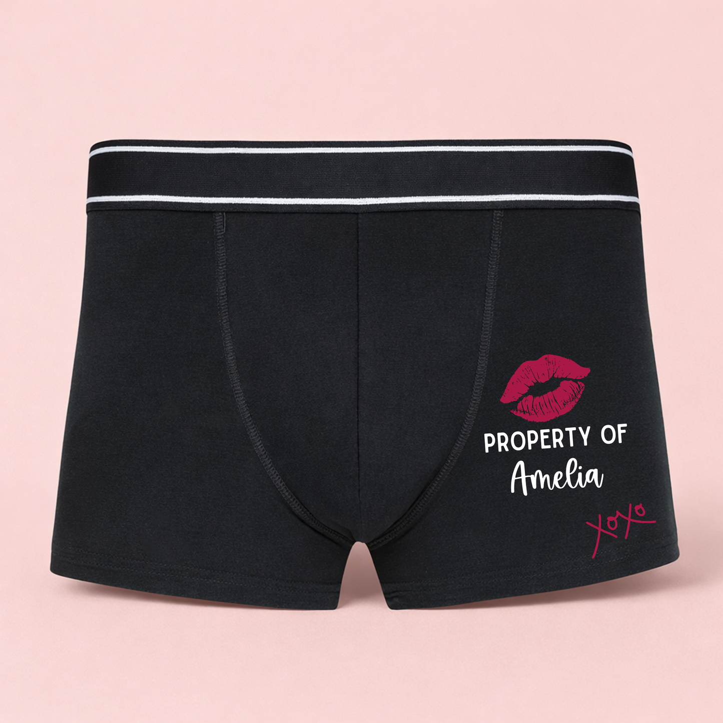 Property Of (XOXO) - Personalised Men’s Boxers