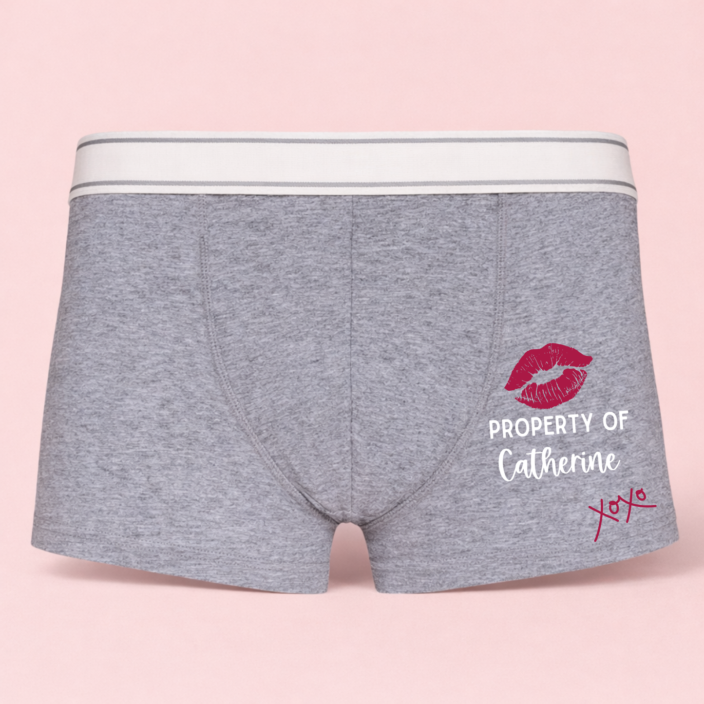 Property Of (XOXO) - Personalised Men’s Boxers