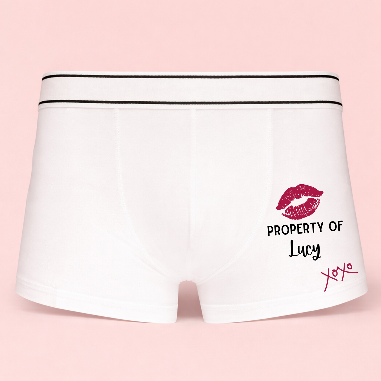 Property Of (XOXO) - Personalised Men’s Boxers